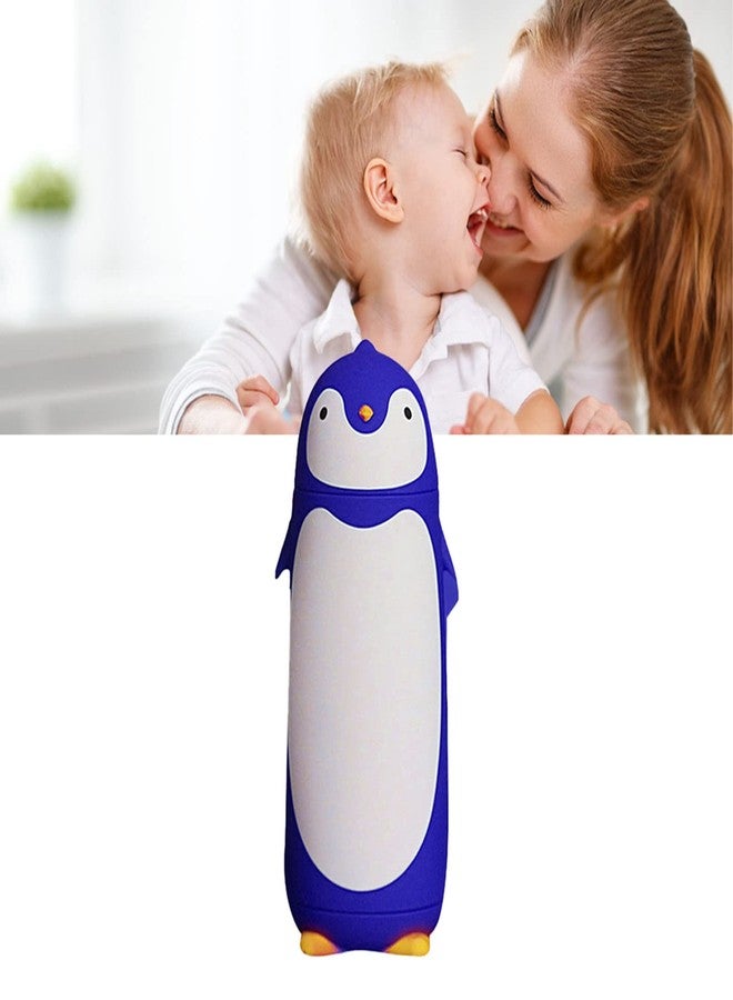Fdit Stainless Steel Penguin Vacuum Insulated Tumblers Travel Mug Tea Water Bottle Coffee Flask for Home Office School (Blue) - Image 3