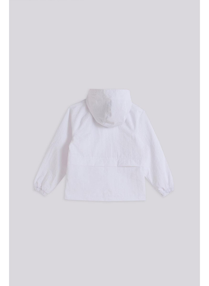 Tyess Basic Girl White Raincoat  - Image 2