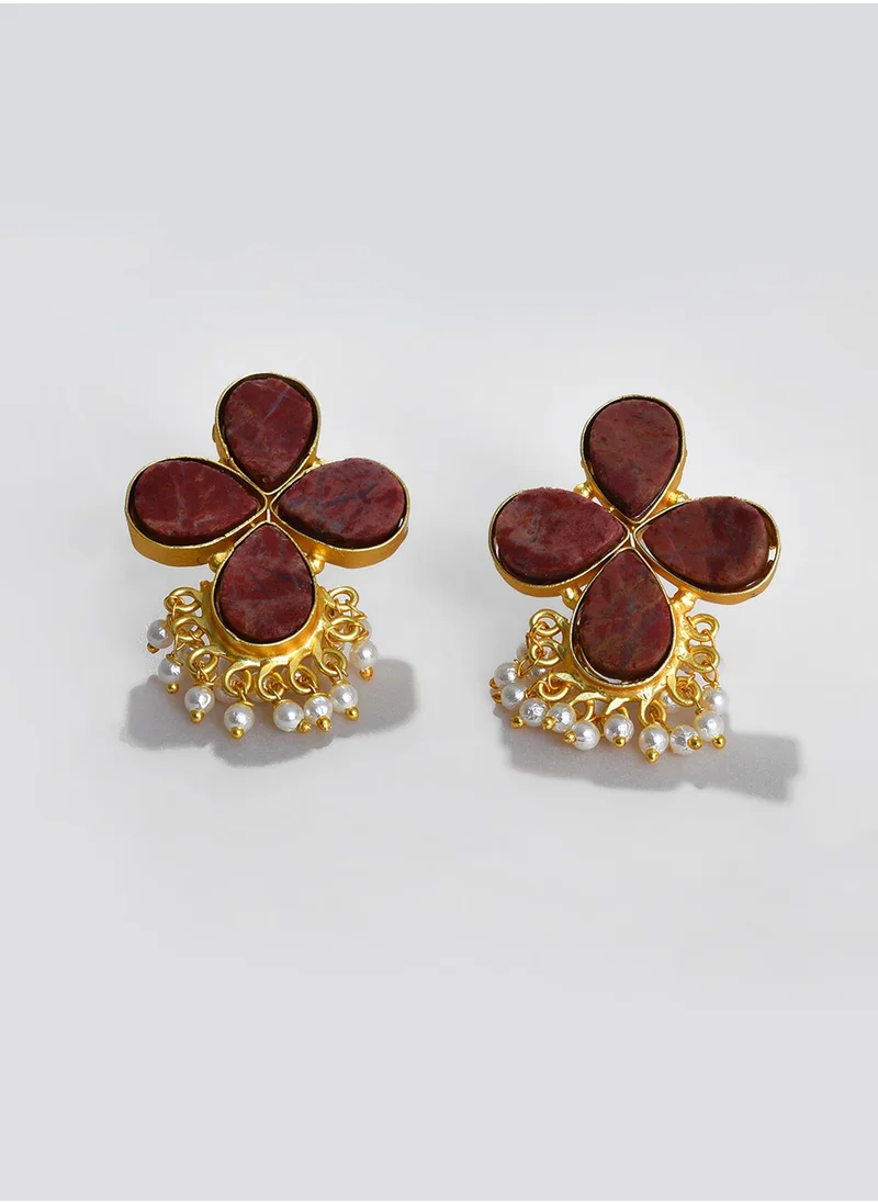 سوهي Red Contemporary Drop Earrings