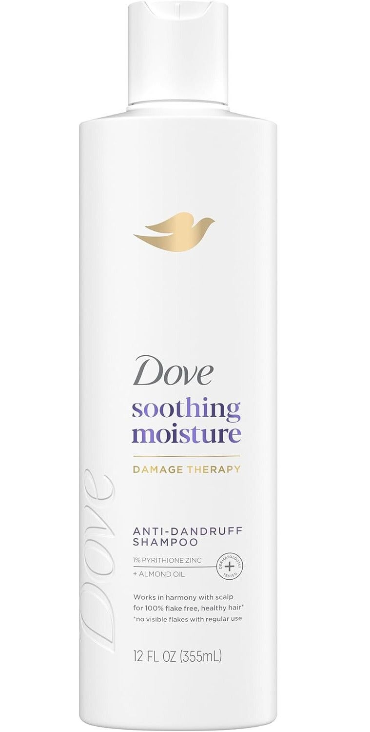 دوف شامبو دوف لعلاج فروة الرأس المتضررة والمتقشرة، مرطب وملطف مع بيريثيون الزنك وزيت اللوز، 355 مل - Image 1