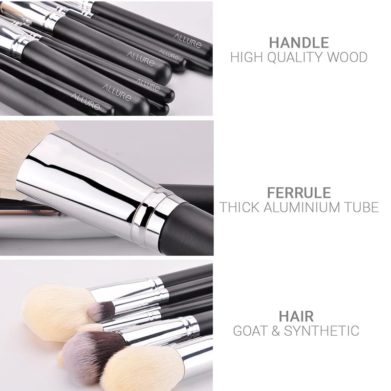 ALLURE Make Brushes Black One Size 16 Count - Image 4