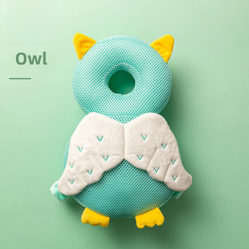 Baby Anti-Fall Pad Breathable Head Cushion Mesh-owl 