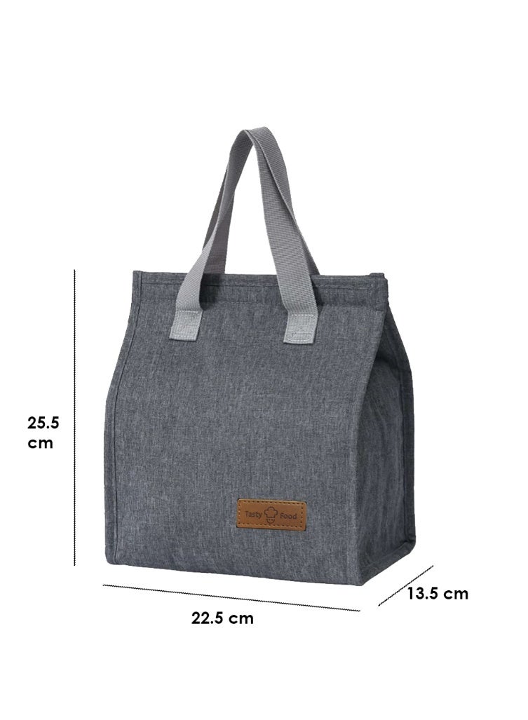 كامكو طقم حقائب غداء معزولة من كاشكو مكوّن من قطعتين – مجموعة حقائب حمل قابلة لإعادة الاستخدام ومقاومة للتسرّب – متوفرة باللون الرمادي أو الأسود أو الأزرق الكحلي – حقيبة تبريد حرارية كبيرة للعمل أو المدرسة أو المكتب أو السفر (عبوة من قطعتين: أزرق ورمادي) - Image 3