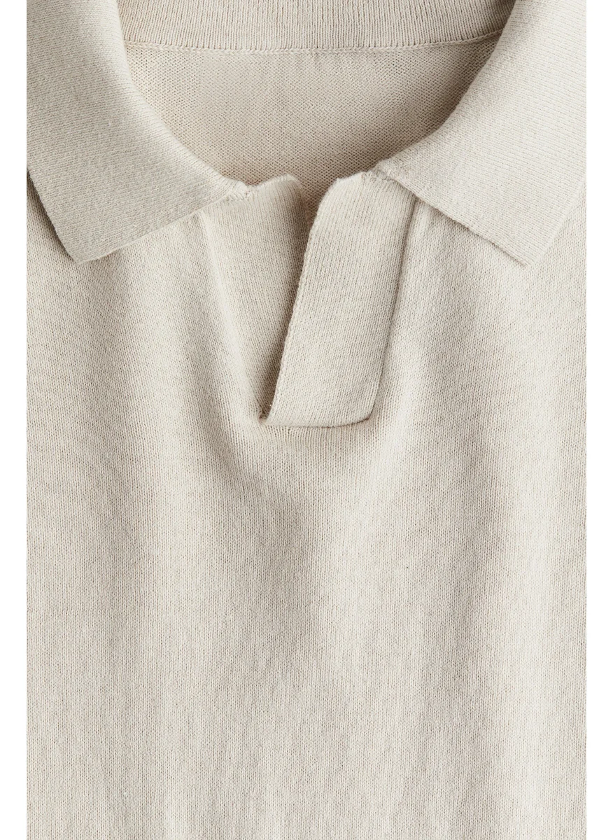 اتش اند ام Fine-Knit Polo Jumper