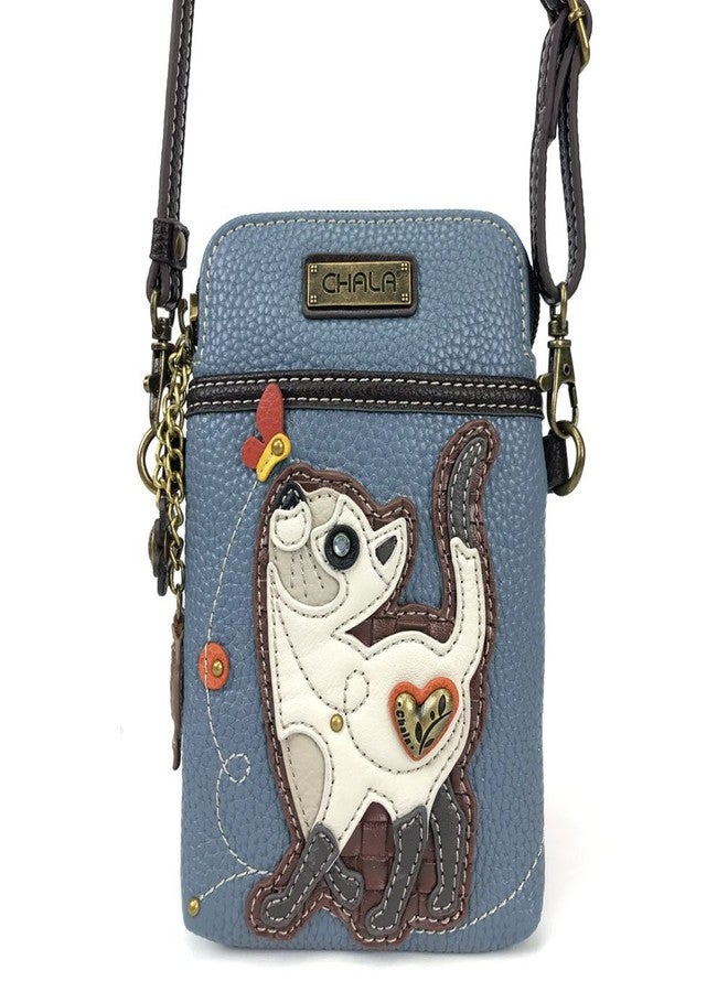 Chala Slim Cat Cellphone Crossbody Handbag - Convertable Strap, Cat Lovers Gift - Image 2