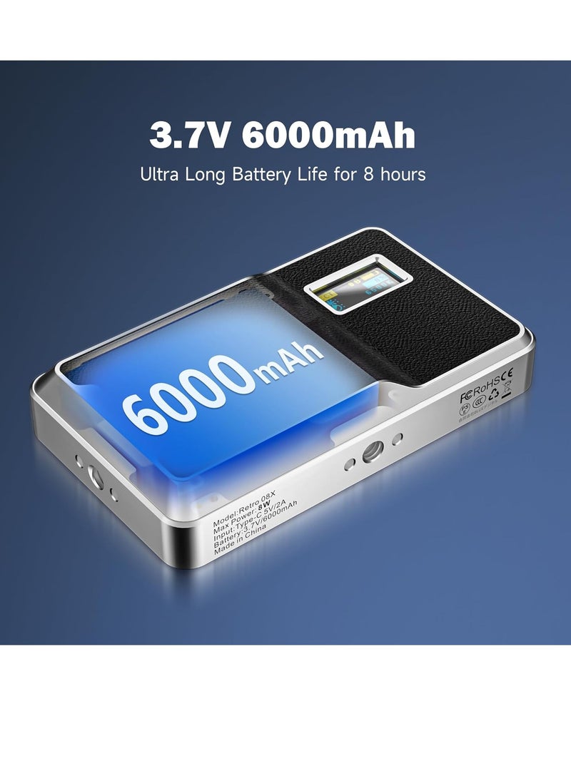 KASTWAVE 6000mAh RGB Video Light, Photography Video Lighting, Bluetooth Control On Camera Video Light, All Metal RGB Portable LED Photography Lighting, Led Camera Light Panel for Video Recording (Retro 08X) - Image 2