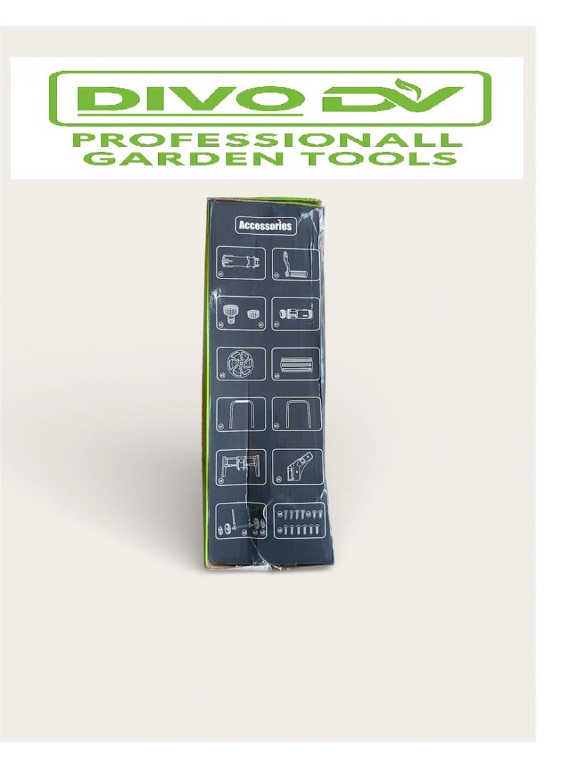 ديفو عربة بكرة خرطوم مياه للحديقة احترافية بسعة حتى 50 متر – هيكل معدني قوي مع مقابض مريحة وعجلات متينة لسهولة النقل – موديل DIVO – براند DVO714-12 - Image 5