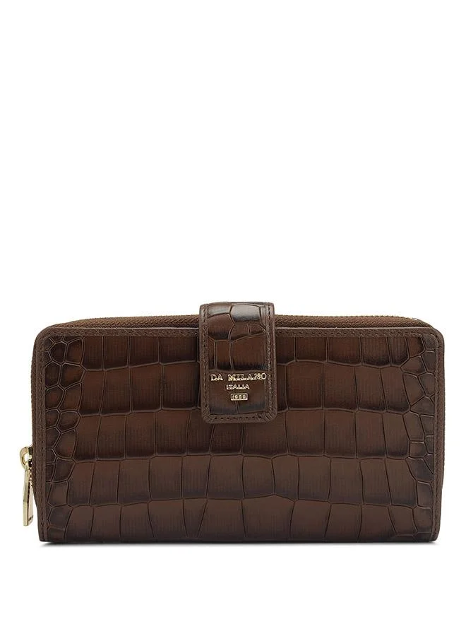 Genuine Leather Brown Ladies Wallet