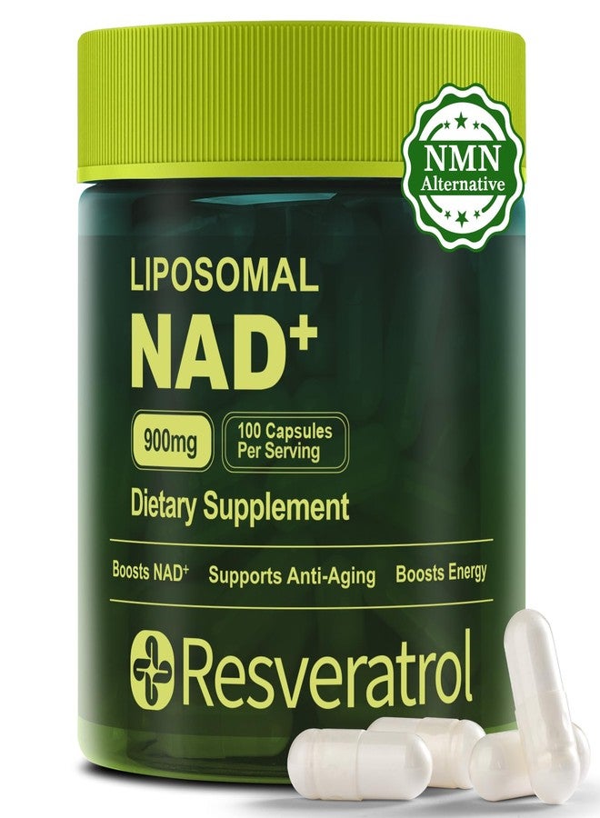 مكمل غذائي BOSNETHUINH NAD+، يحتوي على NAD، نيكوتيناميد ريبوسيد، ريسفيراترول، NAD الليبوزومي - بديل لمكمل NMNH لمكافحة الشيخوخة، والصفاء الذهني، وطاقة الخلايا، 100 كبسولة - Image 1