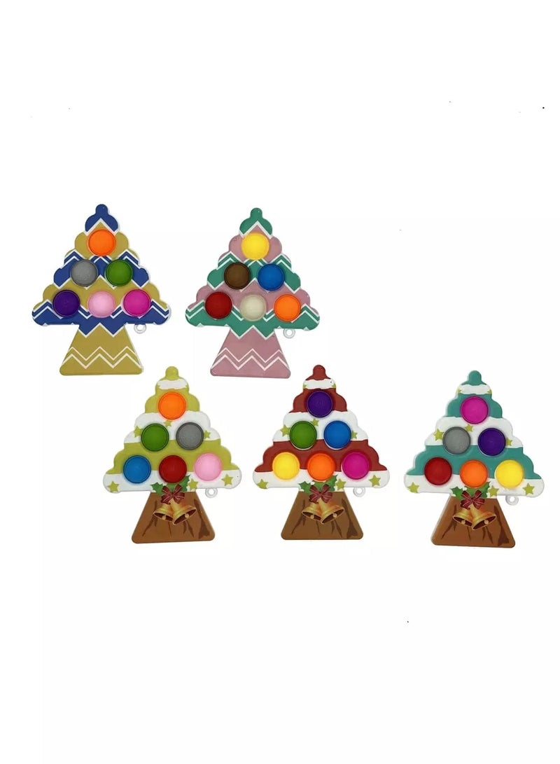 Generic 1pc Christmas Tree Shaped Random Push Pop Bubble  - Image 1