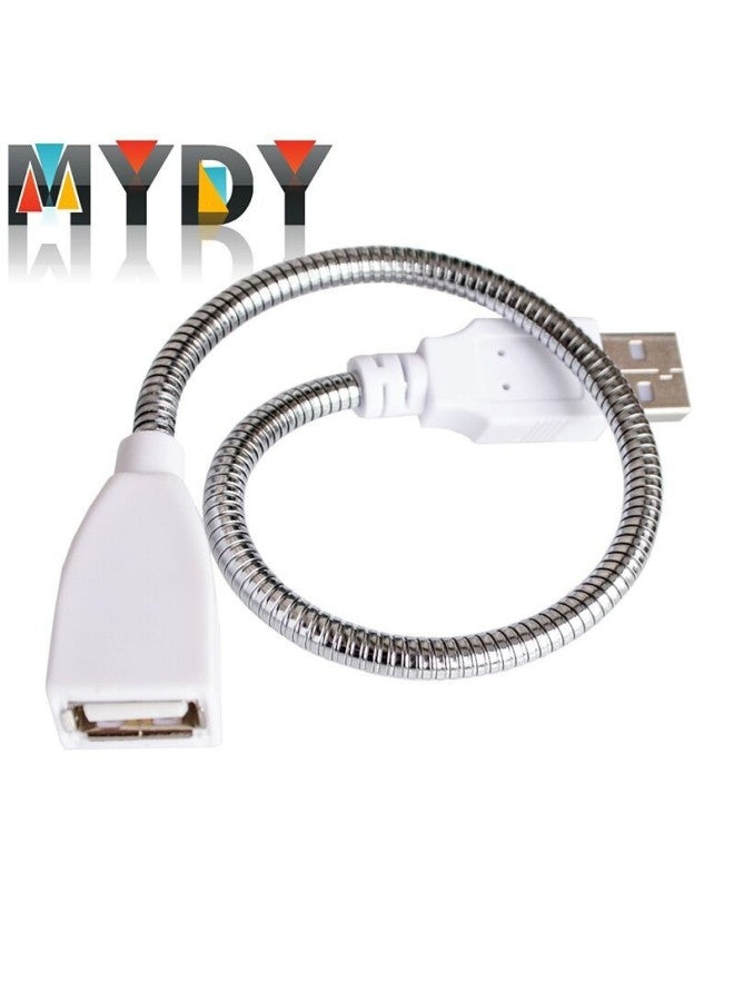 Yushuo Usb Single Lamp Portable Portable Lamp Laptop Keyboard LED Lamp Table Lamp Night Light Outdoor Reading Lamp-Color:20cm Metal Hose-USB Extension Cord - Image 1