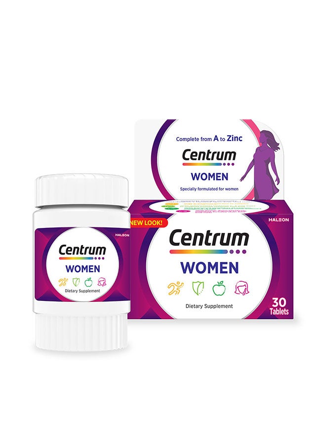 Centrum Women Specially Formulated Multivitamin for Women, 30 Tablets - Image 2