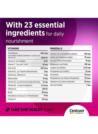 Centrum Women Specially Formulated Multivitamin for Women, 30 Tablets - view 3
