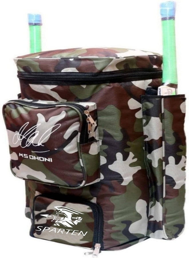 SPARTEN Msd Cricket Kit Bag with Heavy Material Fabric Nylon Material (Green Army) - Image 1