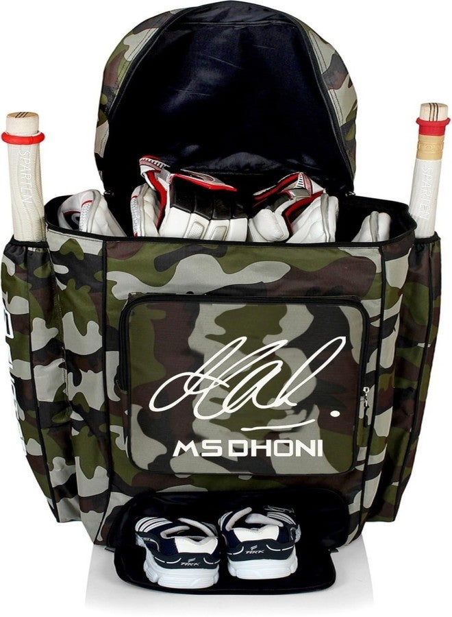 SPARTEN Msd Cricket Kit Bag with Heavy Material Fabric Nylon Material (Green Army) - Image 3