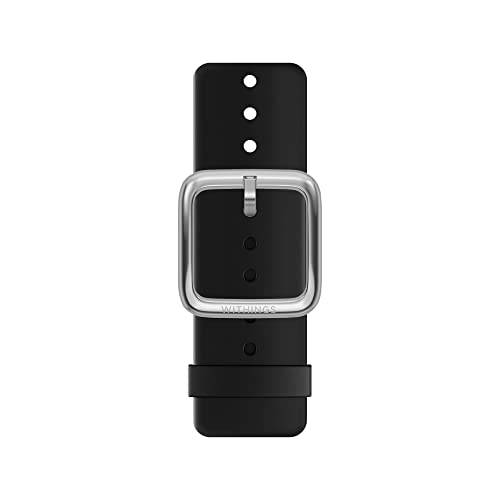 Withings Premium Sport Fluoroelastomer Wristband for Steel HR, Steel HR Sport, Move ECG, Move, Steel, and ScanWatch, Black, 18mm - Image 2