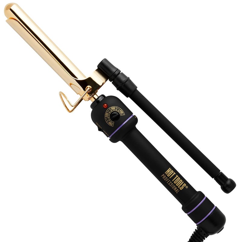 Hot Tools Pro Artist 24K Gold Marcel Iron  Long Lasting Curls Waves 34 in