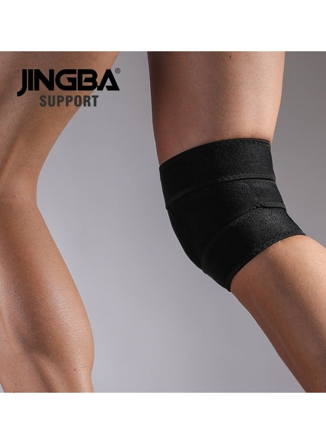 JINGBA SUPPORT 1-Piece Patella Knee Braces Adjustable Knee Braces for Knee Pain Prevention and Relief Neoprene Knee Braces Running Support Straps Patella Stabilizer Braces for Running Gym Basketball - Image 3