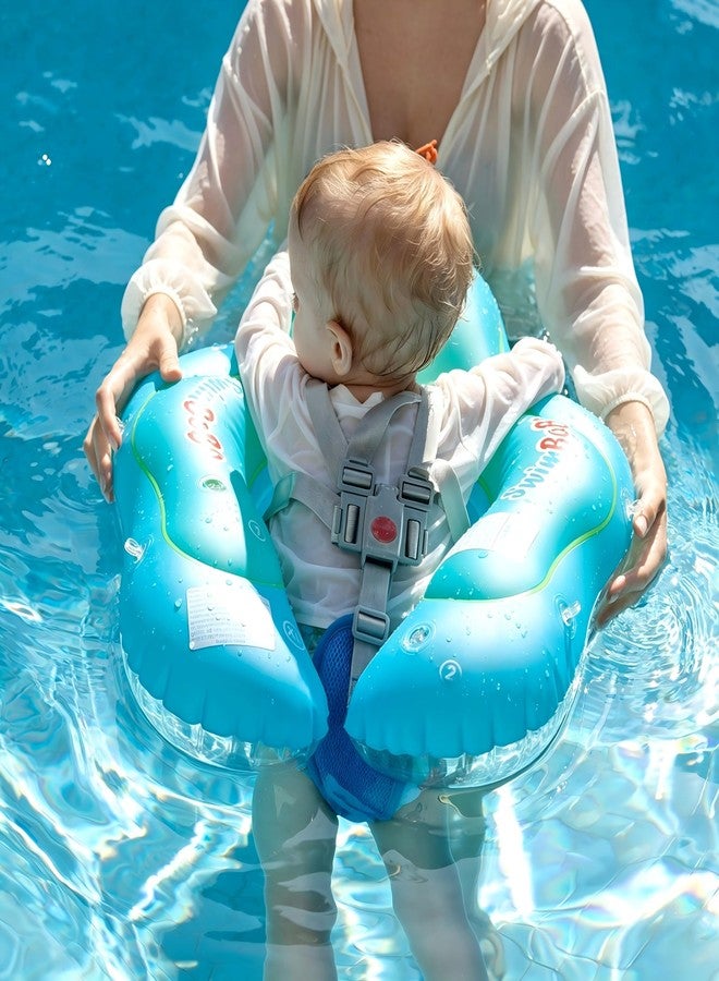 Swimbobo Inflatable Baby Swim Float with Soft Fabric Vest and seat Size Improved Infant Pool Floaties with Sun Canopy Swimming Pool Toys (Large) - Image 4