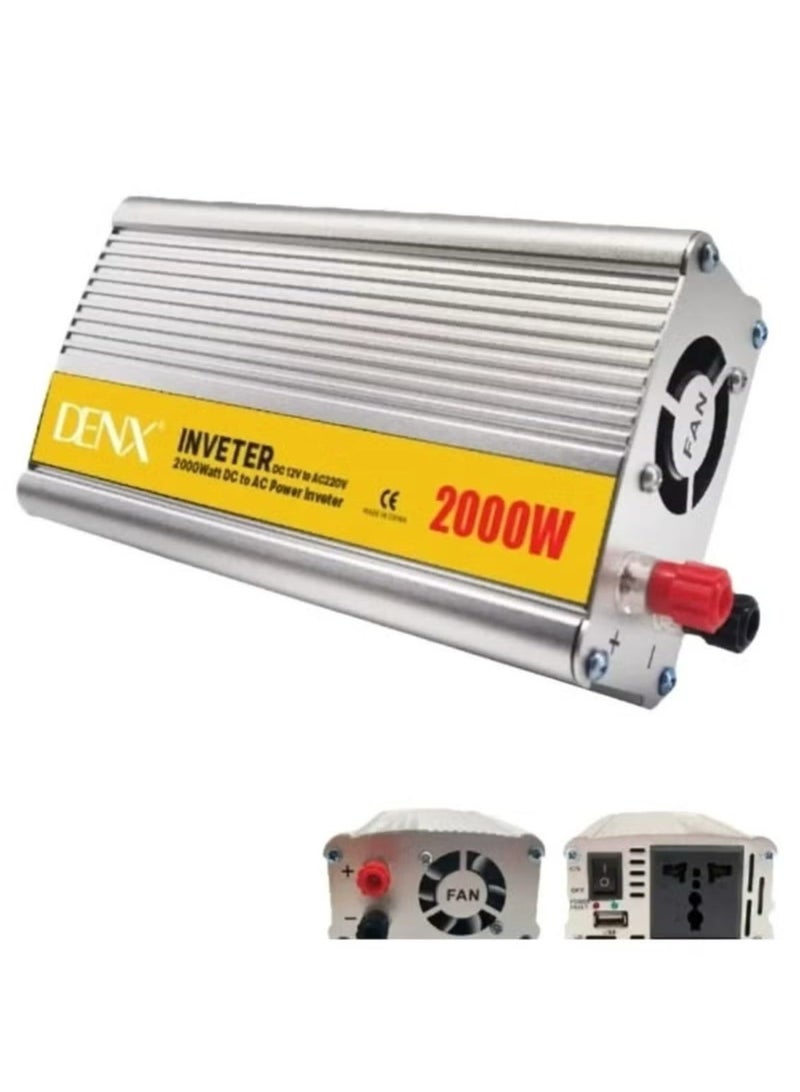 Denx 12v to 220v 2000W Car Power Inverter - Image 2