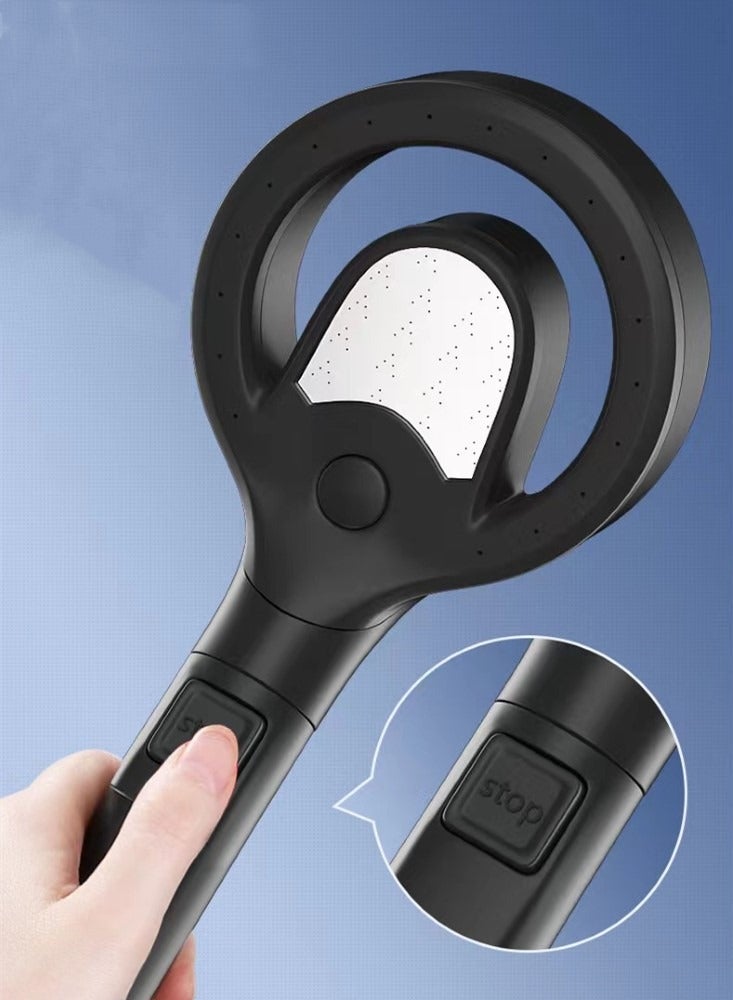 Kutis 1-Piece Bathroom Pressurized Shower Head ABS Black/White 30x11 Centimeter  - Image 1