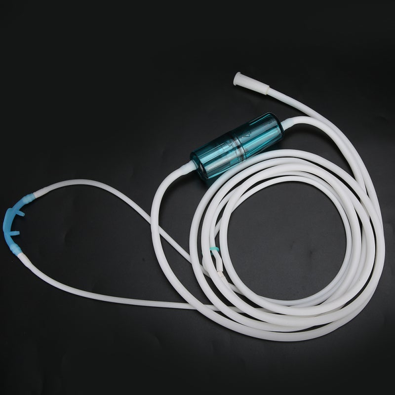 Soft Oxygen Tube High Elasticity No Deformation Adjustable Nasal Cannula - Trumpet Shaped Interface Removable Nasal Head With Detachable Water Collector for Home Oxygen Use - Image 5