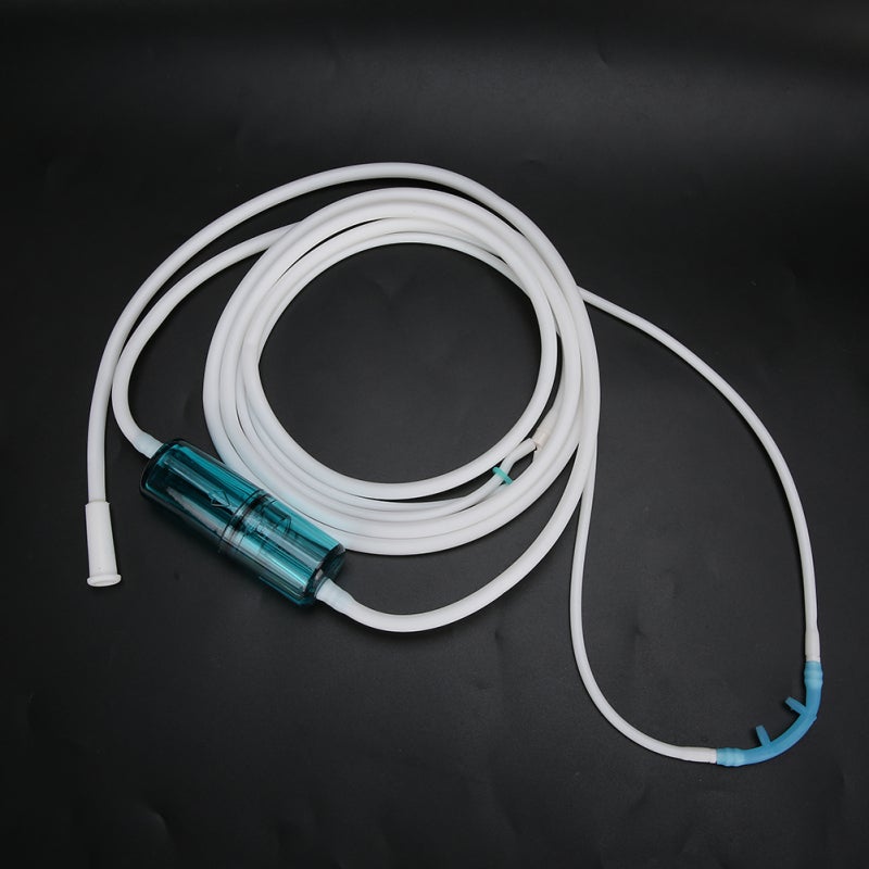 Soft Oxygen Tube High Elasticity No Deformation Adjustable Nasal Cannula - Trumpet Shaped Interface Removable Nasal Head With Detachable Water Collector for Home Oxygen Use - Image 4