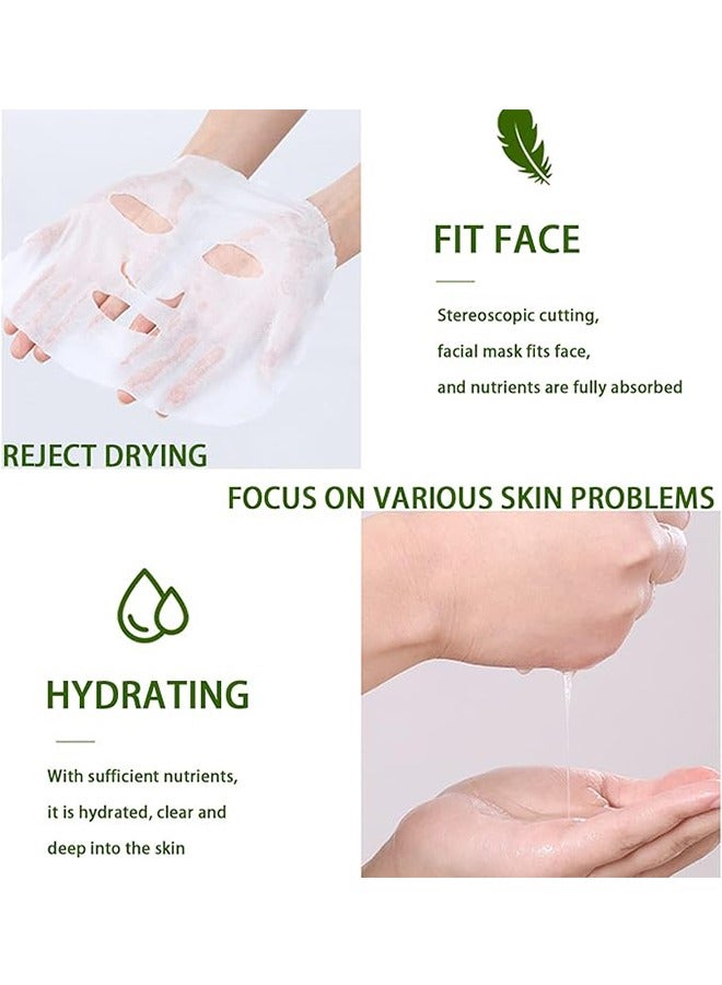 ROREC 5-Piece Natural Skin Care Face Mask Set，Hydrate, Brighten, Moisturize,Soothe for All Skin Types - Image 3