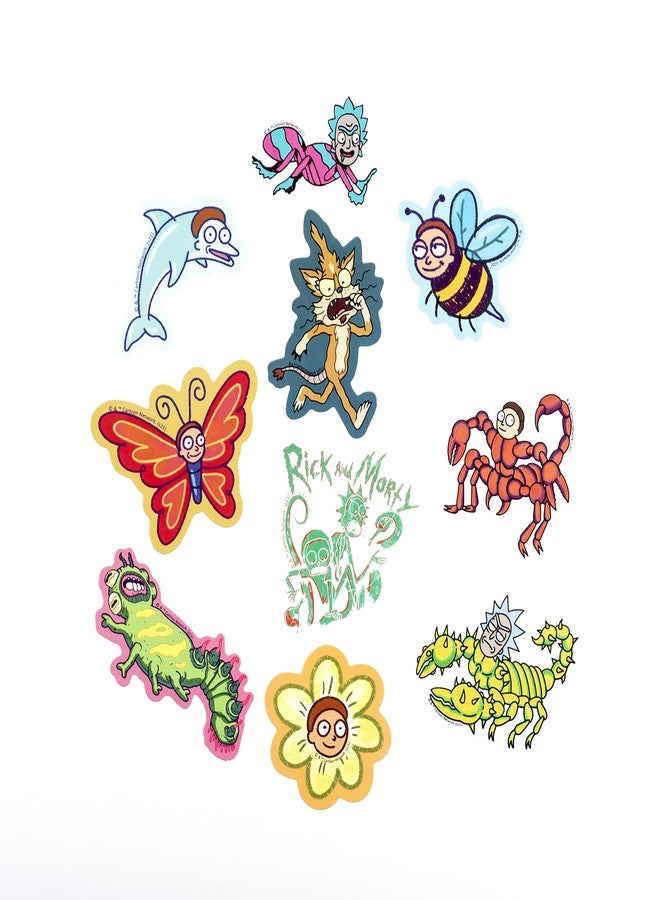 Conquest Journals World of Rick and Morty Vinyl Sticker Pack, 50 Unique Stickers, Officially Licensed, Waterproof and Scratch Resistant, Great for All Your Gadgets - Image 3