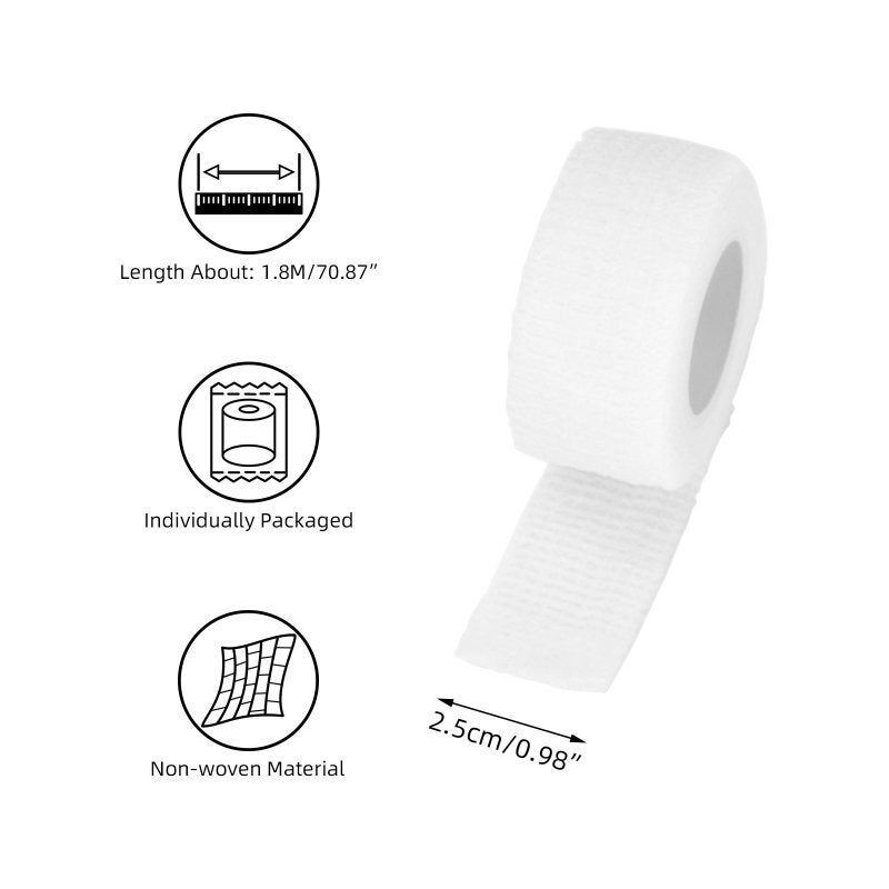 Tattoo Grip Cover Wrap - 2m Black Disposable Cohesive Tattoo Grip Tape Wrap Elastic Bandage Rolls Self-Adherent Tape for Tattoo Machine Grip Tube Accessories, Sports Tape（blue) - Image 3