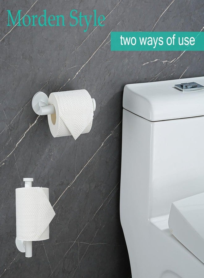 SEABEFORE White Toilet Roll Holder Bathroom Toilet Paper Holder Wall-Mounted TP Toilet Tissue Holder - Image 5