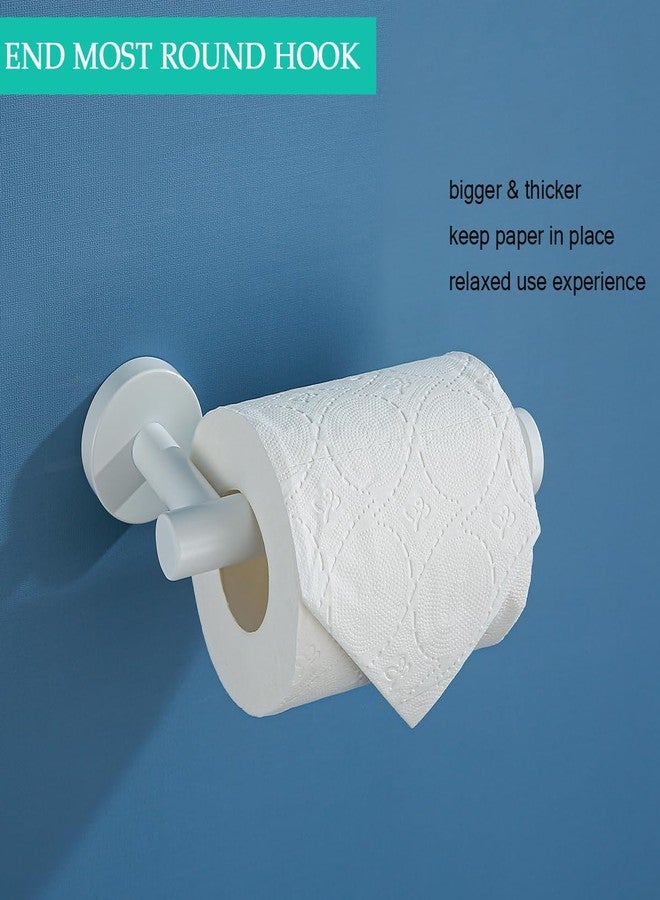 SEABEFORE White Toilet Roll Holder Bathroom Toilet Paper Holder Wall-Mounted TP Toilet Tissue Holder - Image 3