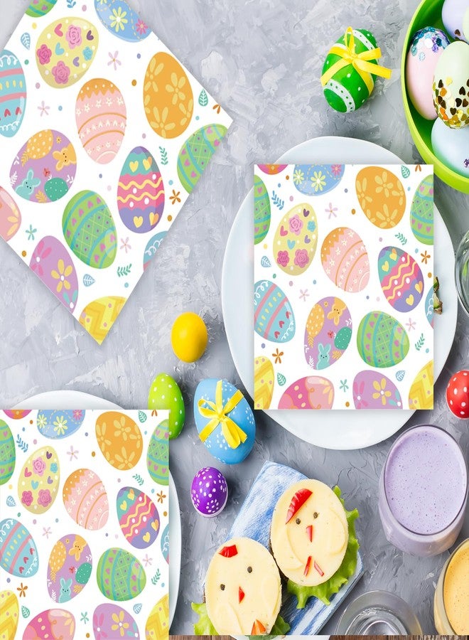 KFJBPB 40 Pack Easter Paper Plates and Napkins Party Supplies, Easter Egg Rabbit Disposable Dinner Plates and Napkins Tableware Set for Spring Party Decorations Serves 20 - Image 5