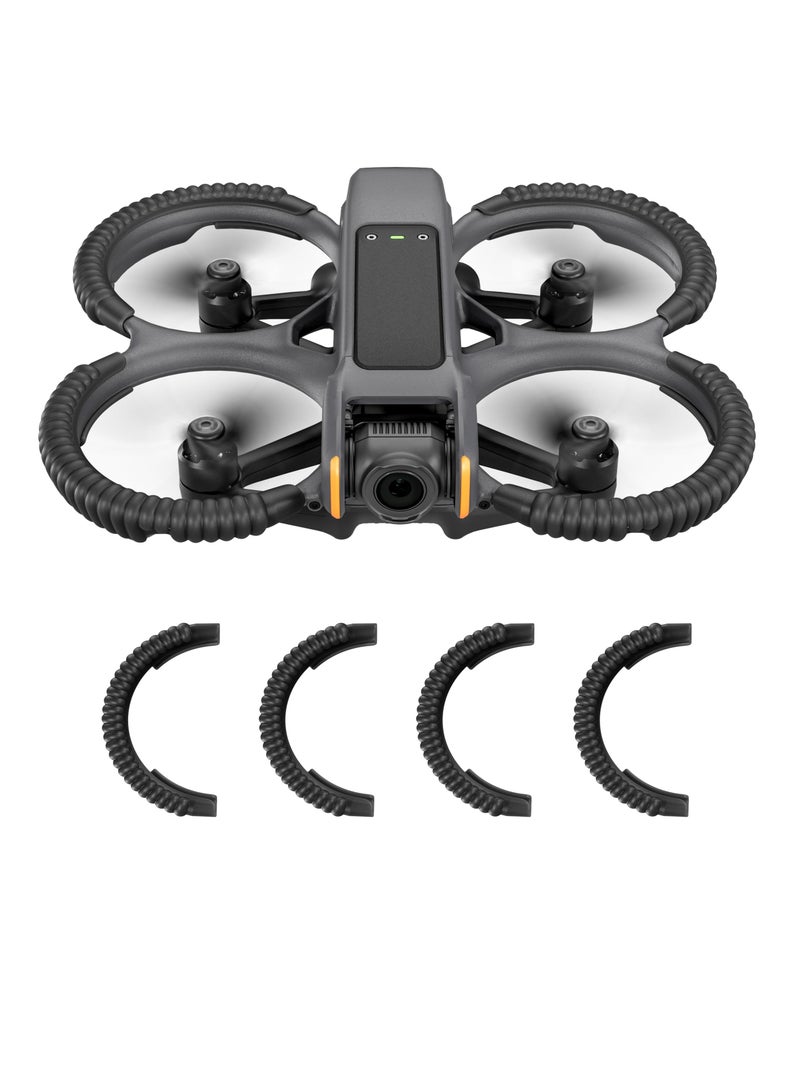 Excefore Propeller Guard Protector for DJI Avata 2, Drone Protective Bumper, Anti-Collision Shockproof Prop Protector for DJI Avata 2, Drone Accessories, Protection Guard Bar, Black - Image 1