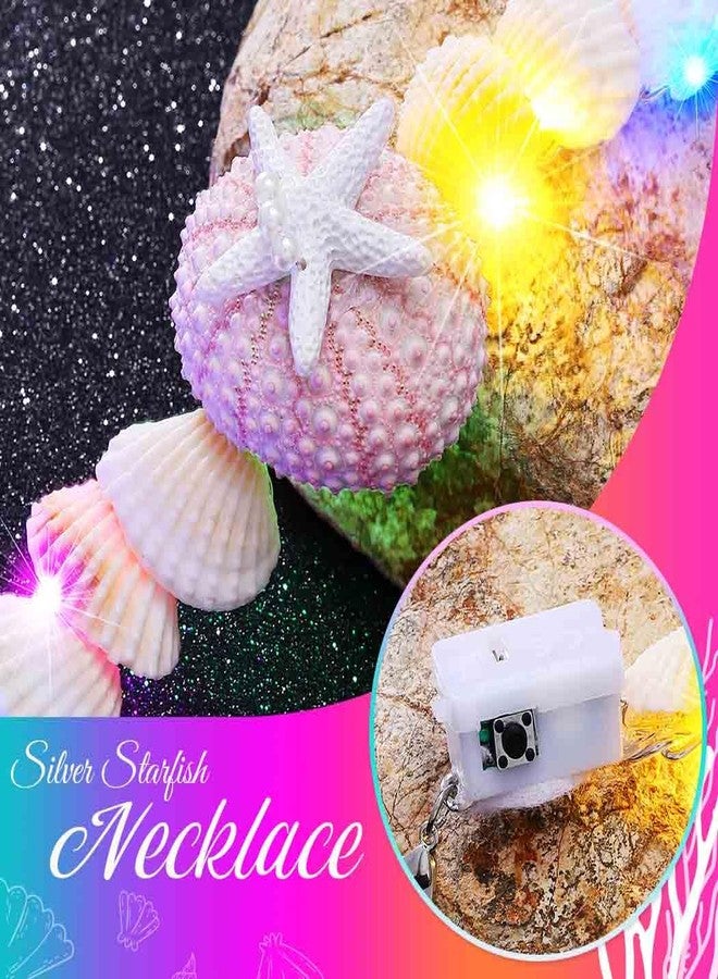 CLOACE Light Up Shell Necklace Boho LED Starfish Necklaces Beach Summer Necklace Jewelry Accessories for Women (Shell) - Image 5