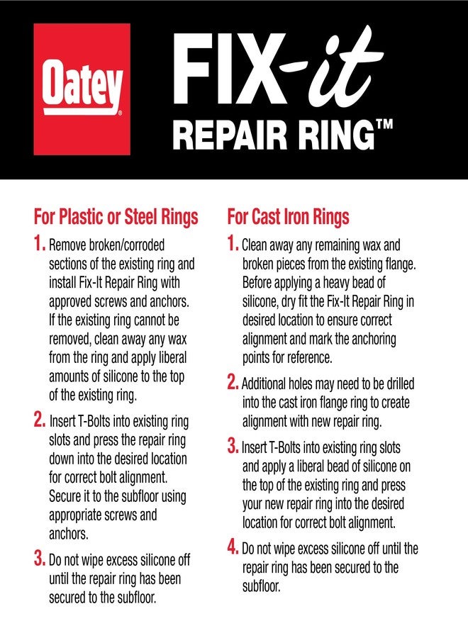 Oatey Fix-it Flange Repair Ring - Image 5
