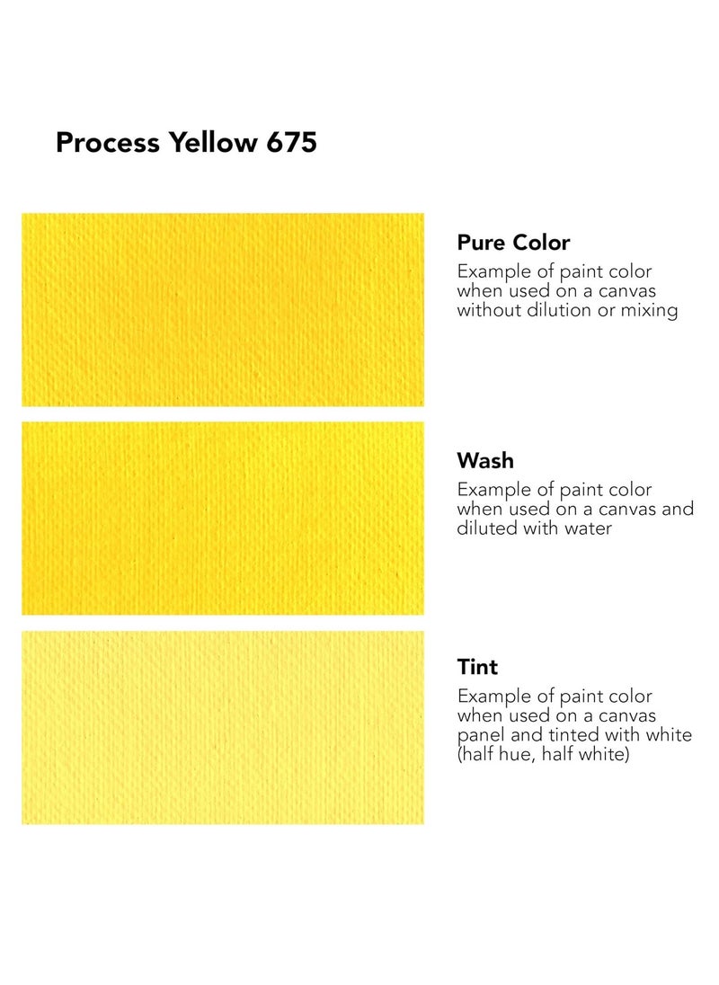 Daler Rowney System3 Acrylic Paint Tube 59ml Process Yellow  - Image 2