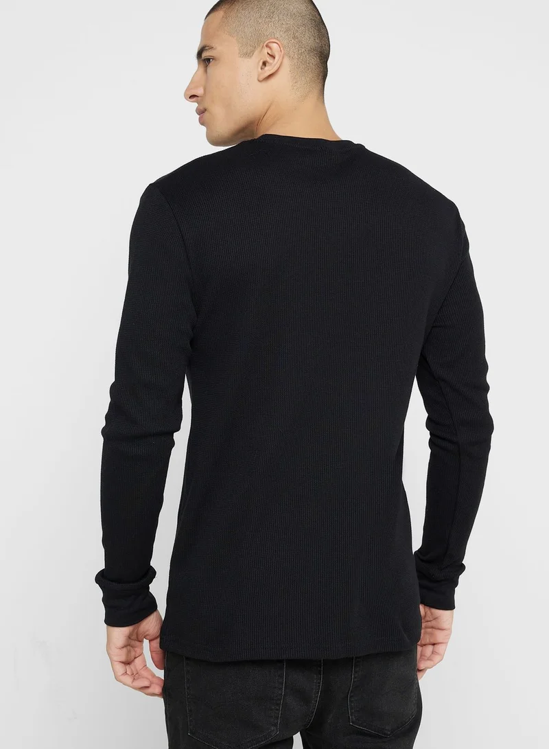 Cotton On Waffle Crew Neck T-Shirt