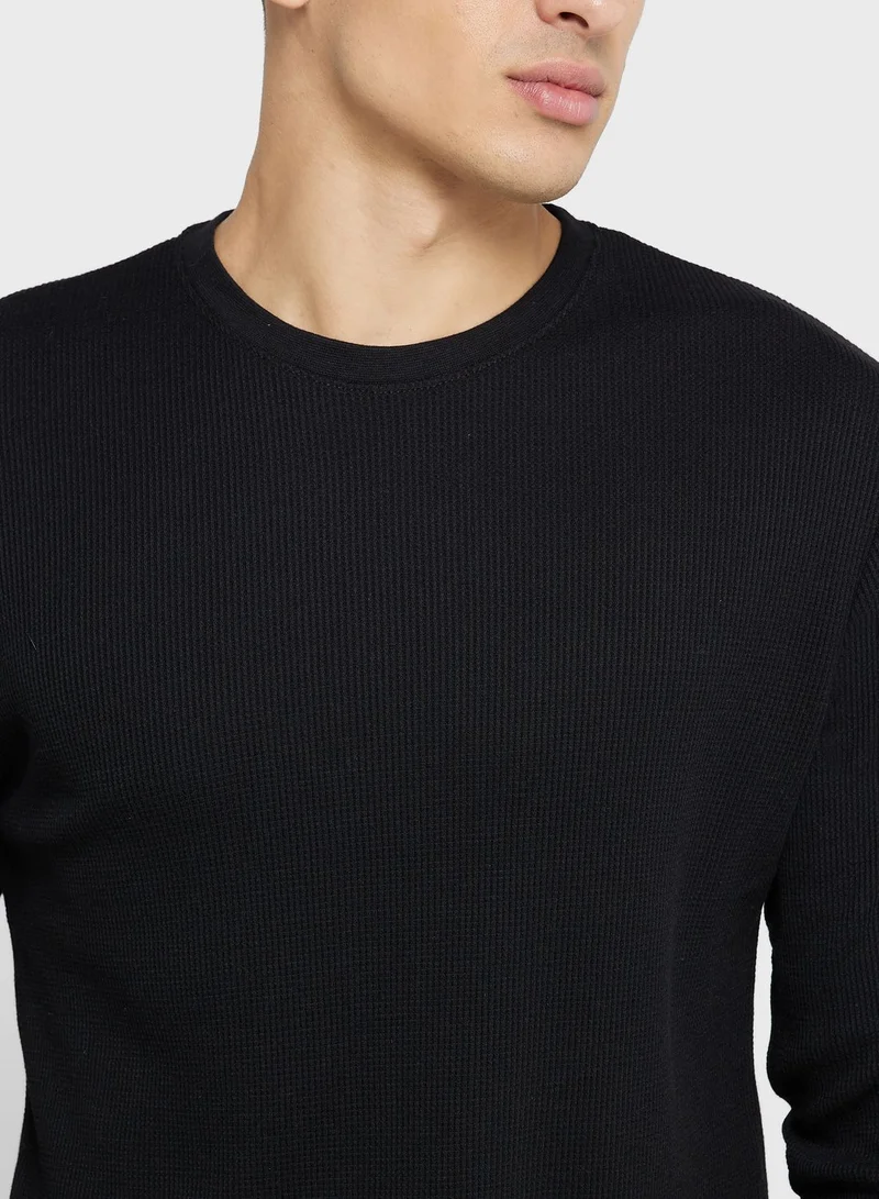 Cotton On Waffle Crew Neck T-Shirt