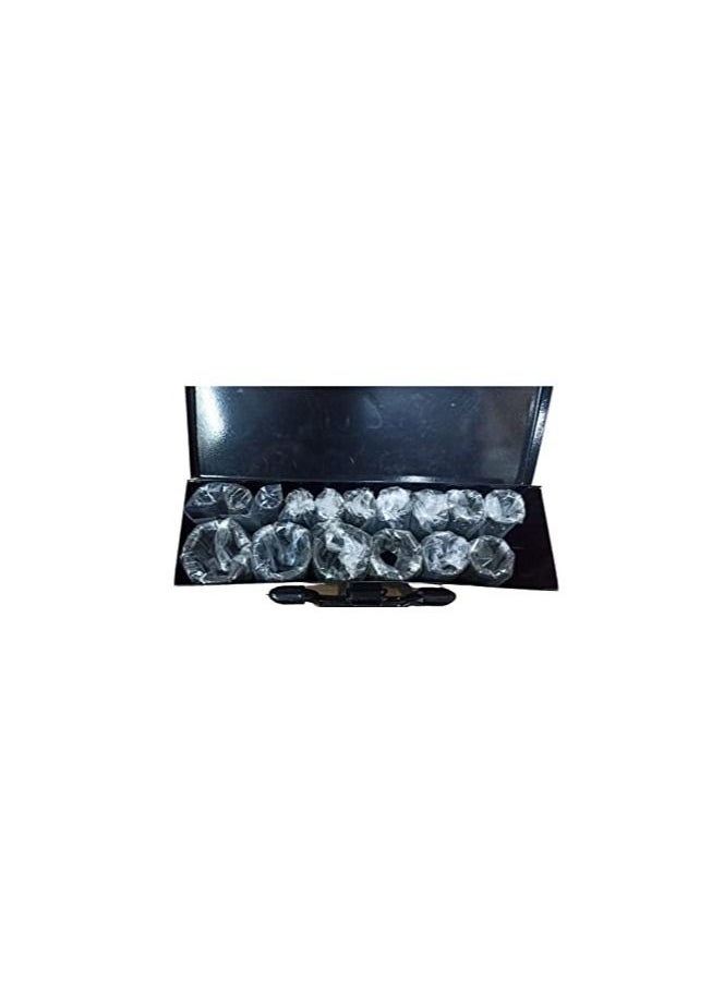 spero 1/2" Long Collision Square Bits Set 16 Pieces By 10 mm : 36 mm 