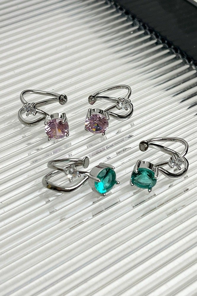 Goolsky Sweet Zircon Line Ear Cuff for Women – No Piercing Minimalist Hoop Clip-On Earring, Sparkling Zircons Anti-Tarnish, Non-Pierced Ears Daily/Casual Wear - Image 5