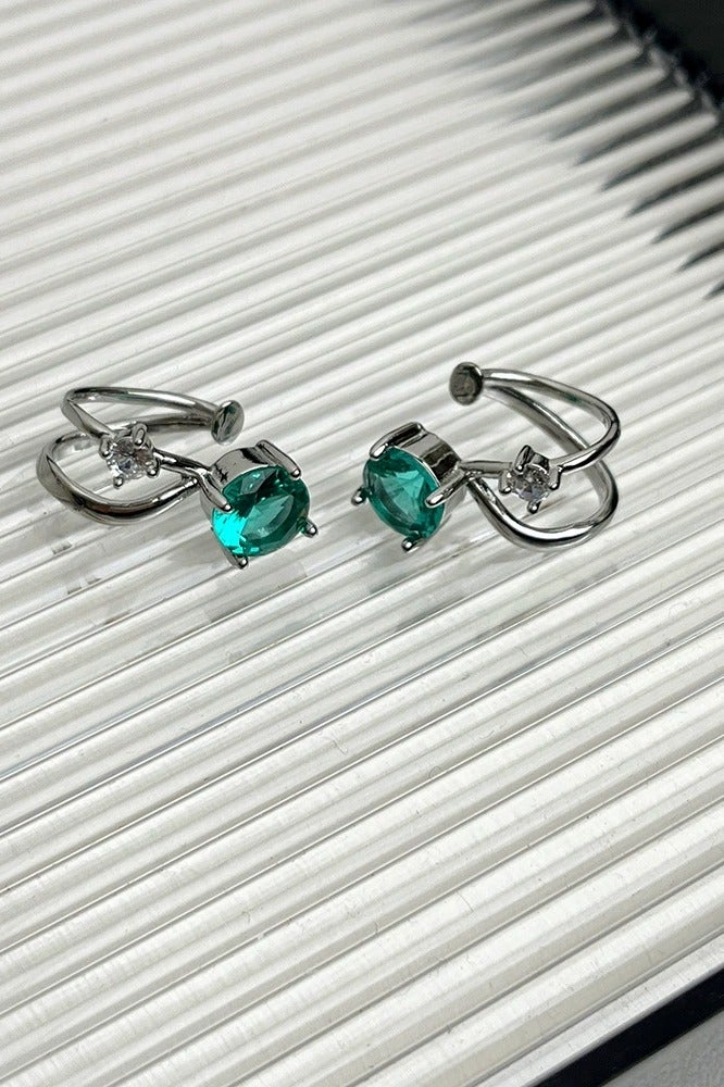 Goolsky Sweet Zircon Line Ear Cuff for Women – No Piercing Minimalist Hoop Clip-On Earring, Sparkling Zircons Anti-Tarnish, Non-Pierced Ears Daily/Casual Wear - Image 4