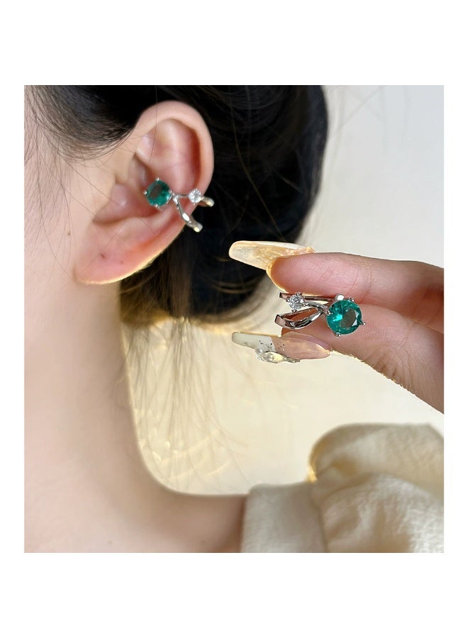 Goolsky Sweet Zircon Line Ear Cuff for Women – No Piercing Minimalist Hoop Clip-On Earring, Sparkling Zircons Anti-Tarnish, Non-Pierced Ears Daily/Casual Wear - Image 1