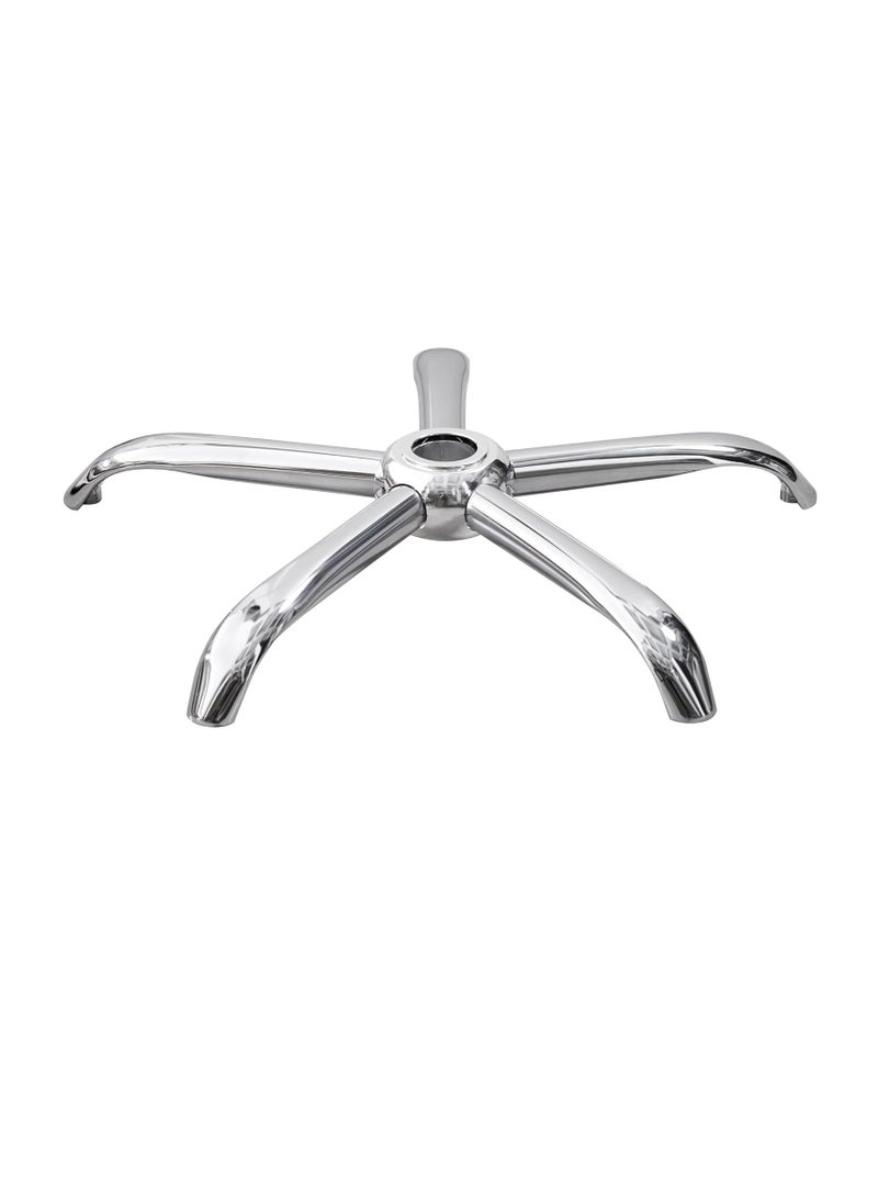 Generic Chrome chair renewal kit - star base with wheels and gas lift piston with 25.5 cm mechanism, steel alloy, black  - Image 4