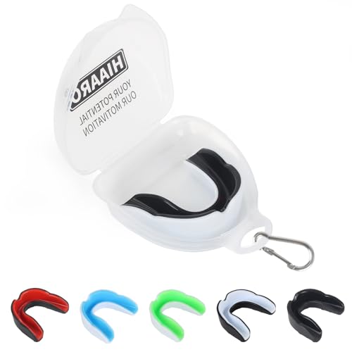 HIAARO 6 Pack Sports Mouthguard, Kids & Youth Mouth Guard with Case for Boxing, MMA, Hockey, Soccer, Basketball, Size S - Image 1