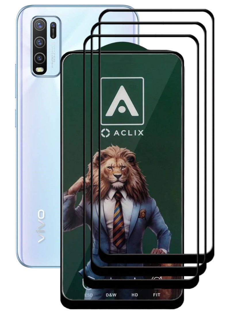 ACLIX 3 Pieces Antistatic ESD Dustproof Premium Quality High Definition Tempered Glass Screen Protector Designed For vivo Y50 - Image 1