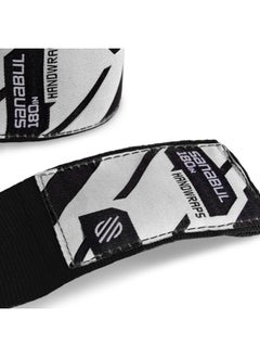 Sanabul  Elastic Professional 180 inch Handwraps for Boxing Kickboxing Muay Thai MMA (Black, 180 inch)  - Image 5