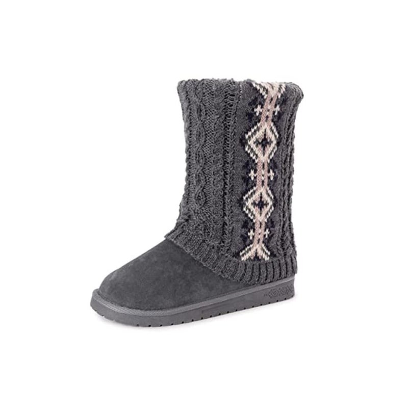 MUK LUKS Women's Cheryl Boots, Grey, 8 - Image 1