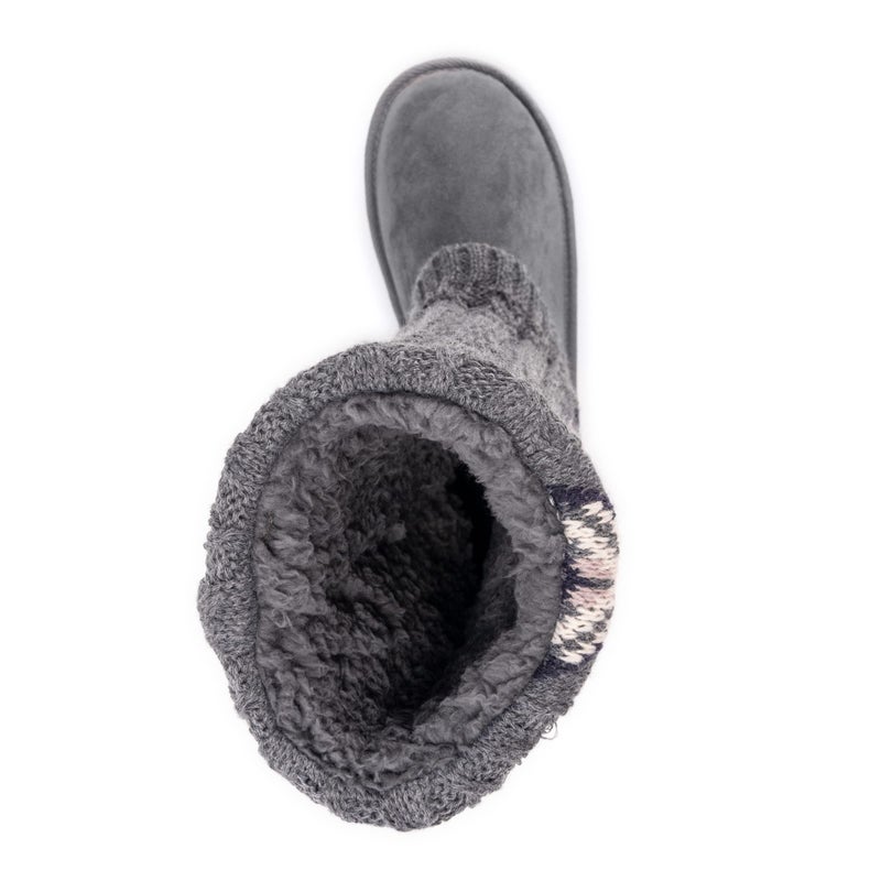 MUK LUKS Women's Cheryl Boots, Grey, 8 - Image 5