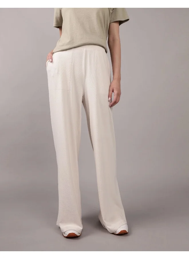 امريكان ايجل AE Plush Wide-Leg Lounge Pant